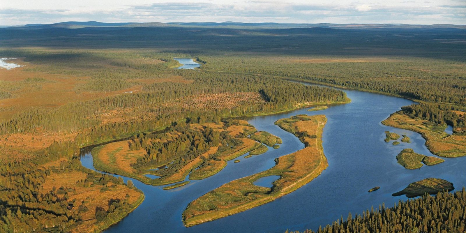 Kemijoki ilmakuvassa.. Kuvaaja: Hannu Vallas