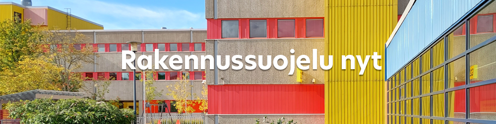 Rakennussuojelu nyt -banneri.