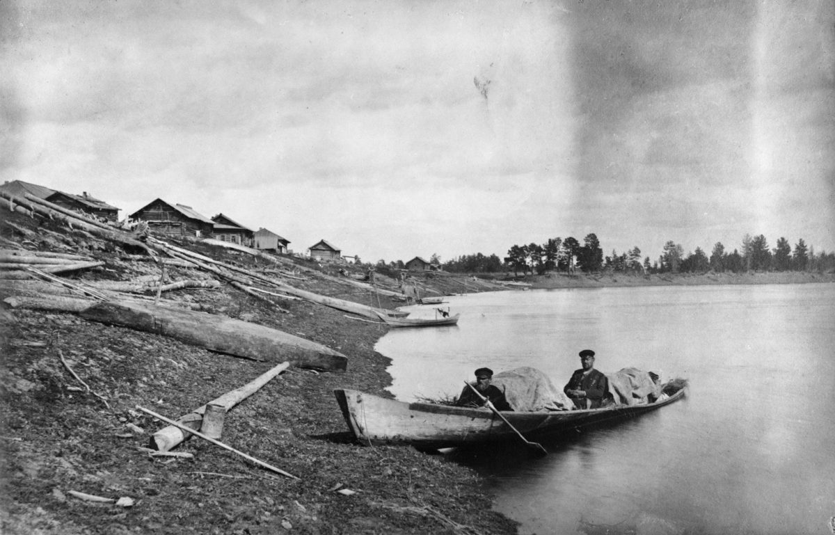 I Ala-Lozva, på väg hem från länet Perm. Bild: Artturi Kannisto 1903/Museiverkets Bildsamlingar