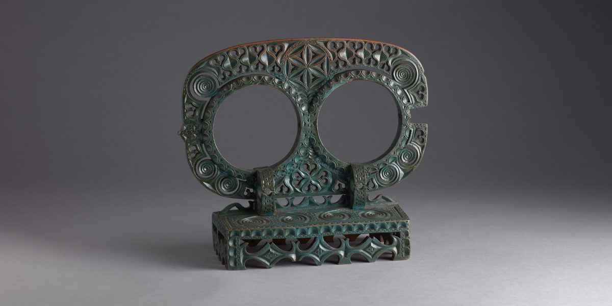 Spolställ som använts på Bergö. Finlands nationalmuseum, Etnologiska samlingarna, K4331:362. Bild: Matti Kilponen, Museiverket 2021