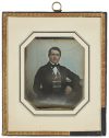 Daguerrotyyppi Henrik August Almqvistista on otettu vuonna 1850 Fiskarsissa. Kuva: Fredrik Rehnström / Museovirasto. Objektinumero: HK19671129:90