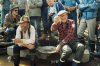 President Urho Kekkonen visits the World Gold Panning Championships in the Tankavaara village in Lapland on July 24, 1977. Gold-digger Niilo Raumala next to the president. Photo: Christian Westerback / Pressfoto Zeeland / JOKA / Finnish Heritage Agency. Kuvaaja: Christian Westerback