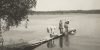 Pyykinpesua Hautavaaran kylässä Suojärvellä 1929 (kuva rajattu), Tyyni Vahter / Museoviraston Kuvakokoelmat. Objektinumero: KK1543:42