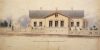 Street facade of the house of Dr C. H. Lindeqvist in Loviisa, most likely dating from 1855–1859 (cropped image), G. T. Chiewitz and J. Basilier / Picture Collections of the Finnish Heritage Agency. Objektinumero: RHO126001:3