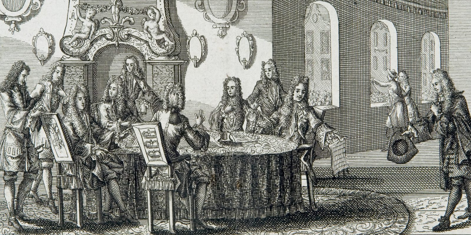 Uudenkaupungin rauha 1721 (kuva rajattu), Peter Schenk / Museoviraston Kuvakokoelmat. Objektinumero: HK10000:200 Uudenkaupungin rauha 1721 (kuva rajattu), Peter Schenk / Museoviraston Kuvakokoelmat. Objektinumero: HK10000:200