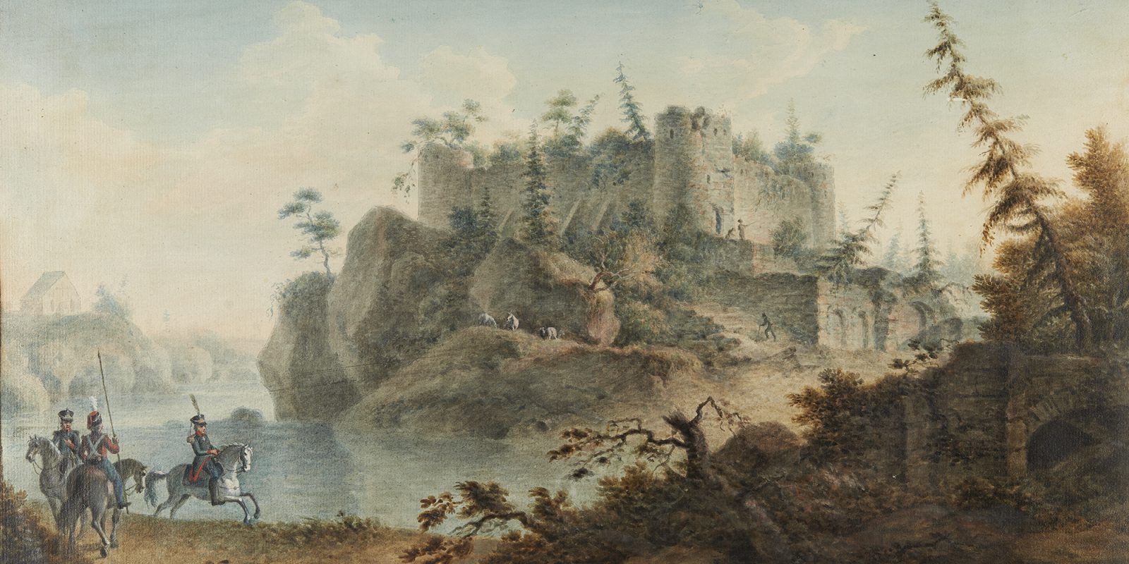 Raaseporin linnan rauniot 1800-luvulla (kuva rajattu), M. N. Vorobjev / Museoviraston Kuvakokoelmat. Objektinumero: HK10000:795 Raaseporin linnan rauniot 1800-luvulla (kuva rajattu), M. N. Vorobjev / Museoviraston Kuvakokoelmat. Objektinumero: HK10000:795