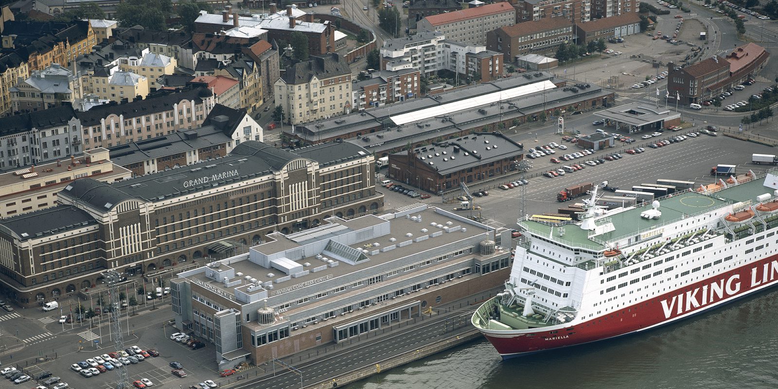 The Katajanokka terminal and hotel Grand Marina in Helsinki in the 1990s (cropped image), Seppo Kaksonen / The Finnish Maritime Museum’s Picture Collection / Finnish Heritage Agency. Objektinumero: SMK200211:264 The Katajanokka terminal and hotel Grand Marina in Helsinki in the 1990s (cropped image), Seppo Kaksonen / The Finnish Maritime Museum’s Picture Collection / Finnish Heritage Agency. Objektinumero: SMK200211:264