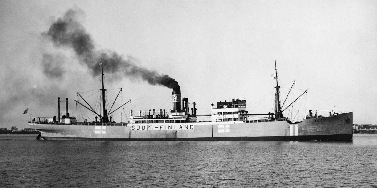 Finland’s South American merchant vessel Anja (formerly Tropic Star) c. 1939–1942 (cropped image), Kurt Illiminsky / The Finnish Maritime Museum’s Picture Collection / Finnish Heritage Agency. Objektinumero: SMK200627:89 Finland’s South American merchant vessel Anja (formerly Tropic Star) c. 1939–1942 (cropped image), Kurt Illiminsky / The Finnish Maritime Museum’s Picture Collection / Finnish Heritage Agency. Objektinumero: SMK200627:89