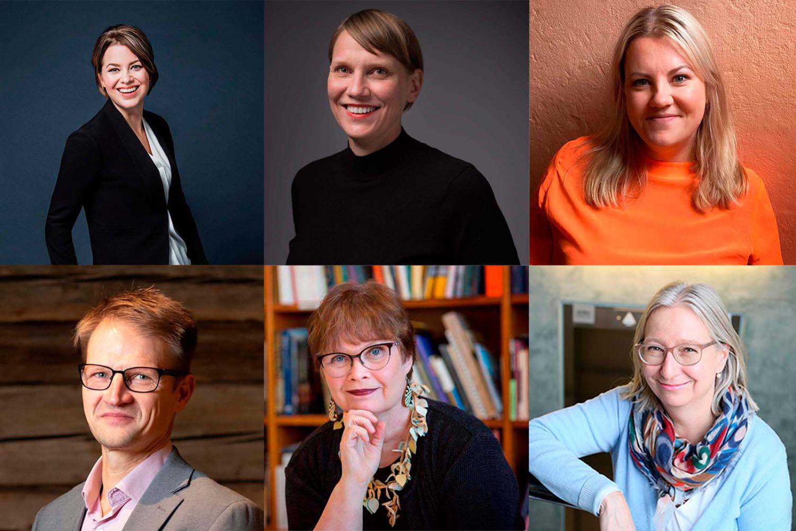 Osion 2 puhujat: ylärivissä Laura Arikka, Elisa Sarpo ja Laura Friman. Alarivissä Sami Louekari, Riitta Ojanperä ja Minna Karvonen. Osion 2 puhujat: ylärivissä Laura Arikka, Elisa Sarpo ja Laura Friman. Alarivissä Sami Louekari, Riitta Ojanperä ja Minna Karvonen.