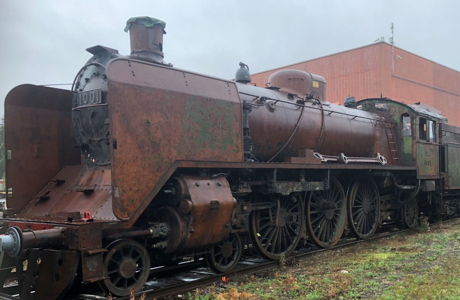 Hoyryveturi Tr1 numero 1001 Hyvinkaan konepajalla Valokuva Museovirasto Hannu Matikka Hoyryveturi Tr1 numero 1001 Hyvinkaan konepajalla Valokuva Museovirasto Hannu Matikka