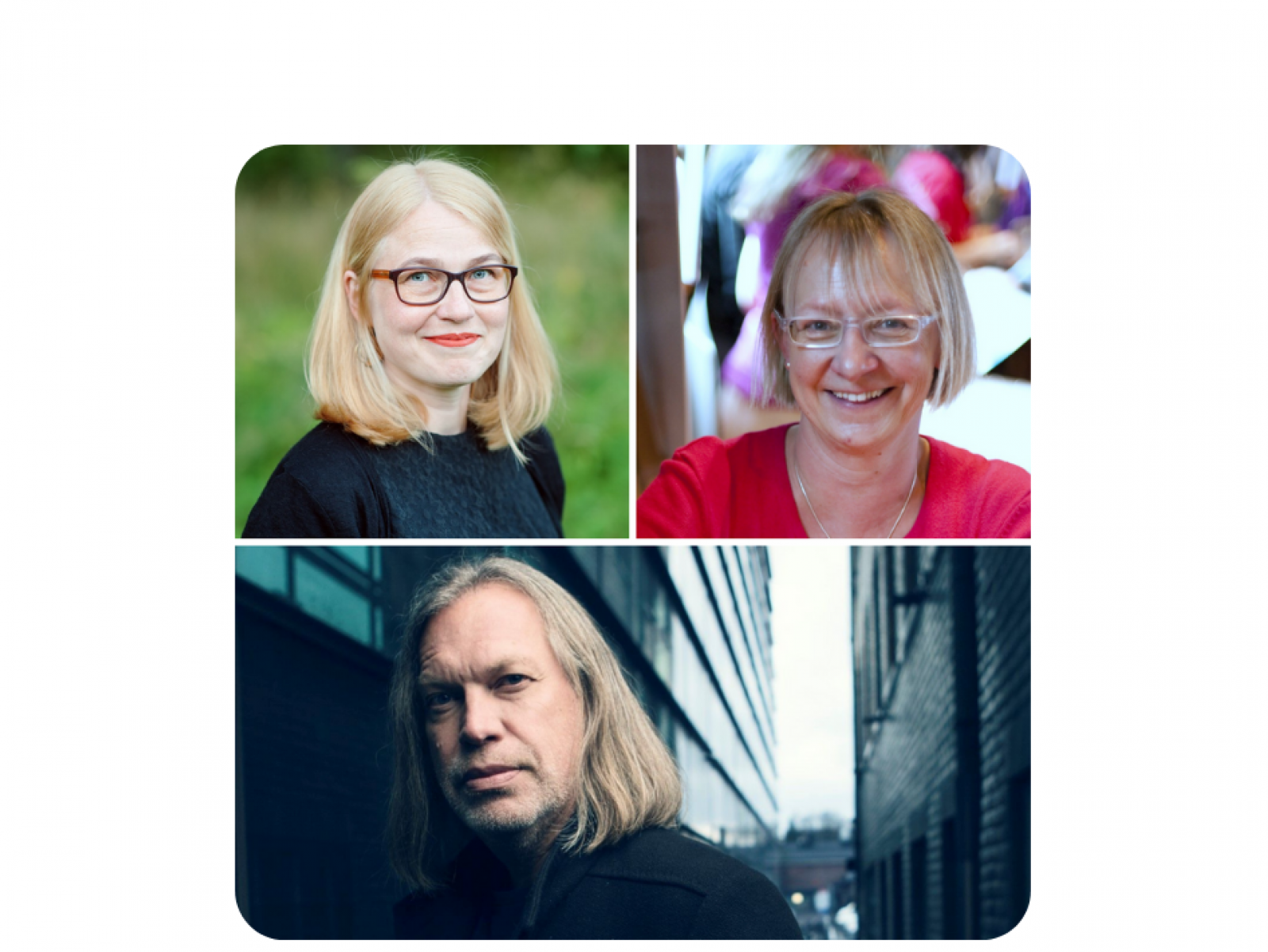 Mari Viita-aho, Hilary Jennings, Arto O. Salonen. Kuvaaja: Tuukka Kaila, Juha Törmälä Mari Viita-aho, Hilary Jennings, Arto O. Salonen. Kuvaaja: Tuukka Kaila, Juha Törmälä